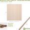 Ekena Millwork 94H x 1/4T Adjustable Wood Slat Wall Panel Kit w/ 1W Slats, Alder contains 42 Slats SWW84X94X0250AL - alternate 4